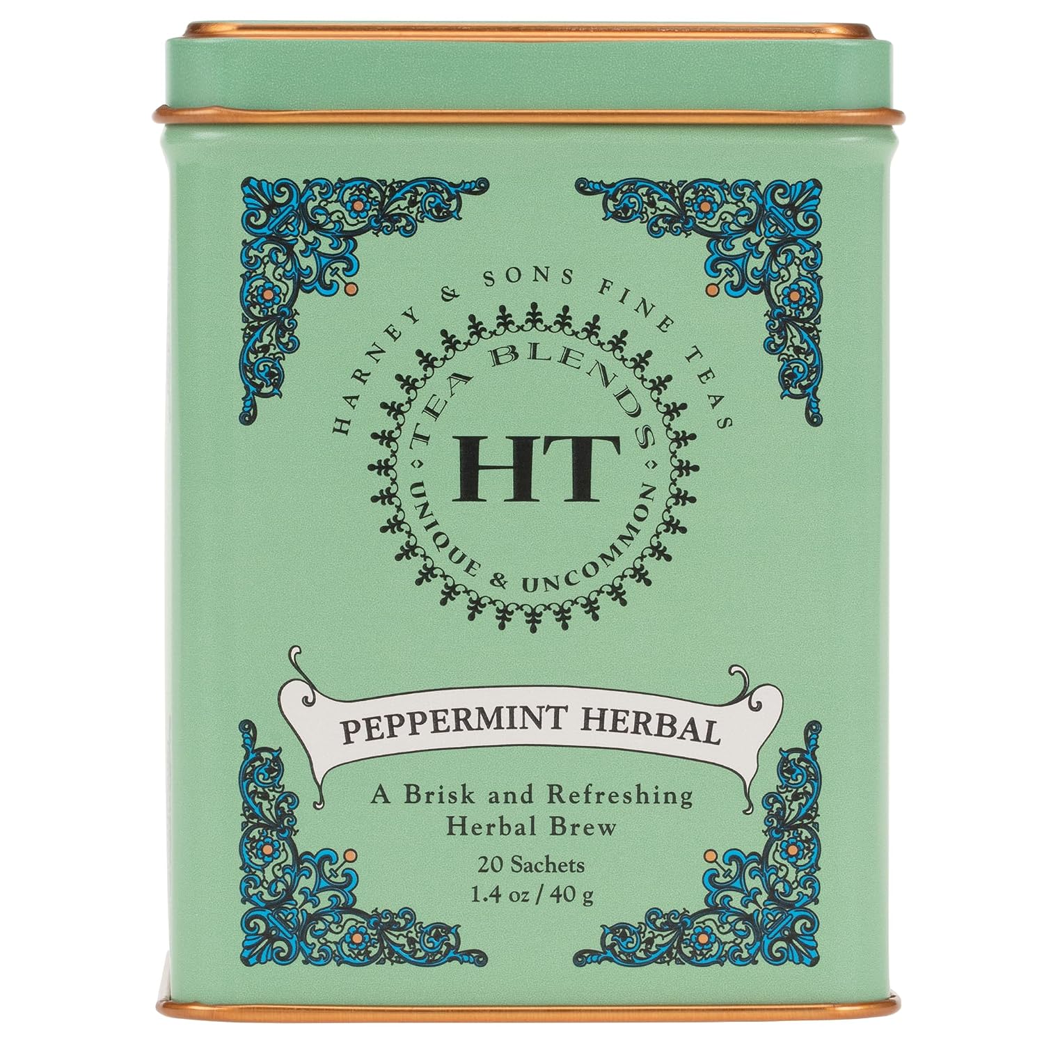 Harney & Sons HT Peppermint Herbal Tea, 20 Sachets in Tin — image 1